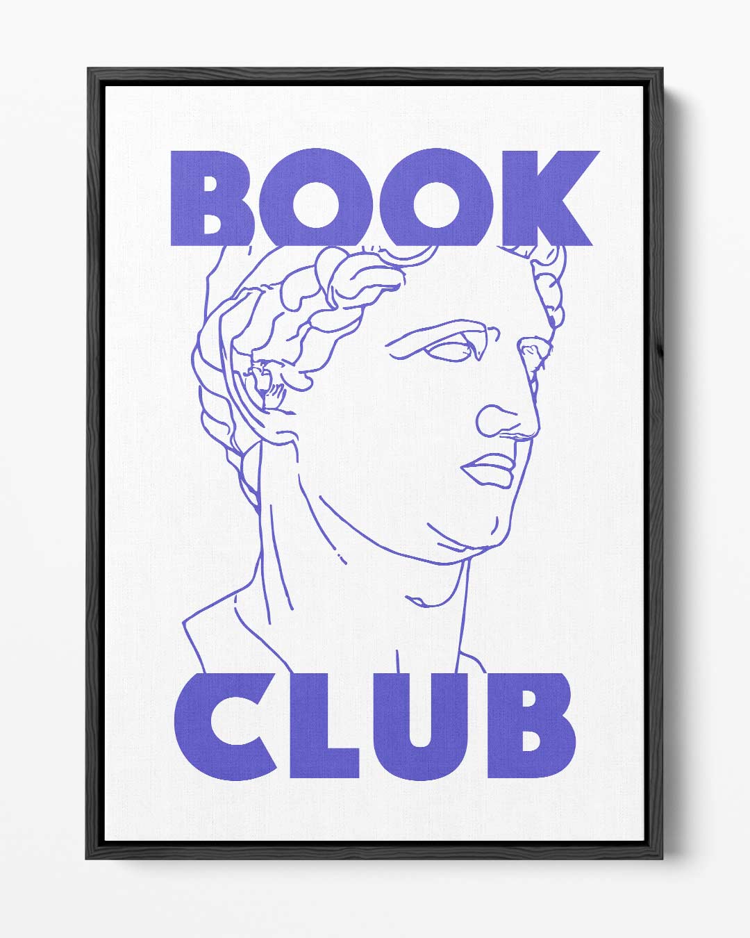 Boekclub Klassieke Buste – portret kunstwerk als wanddecoratie