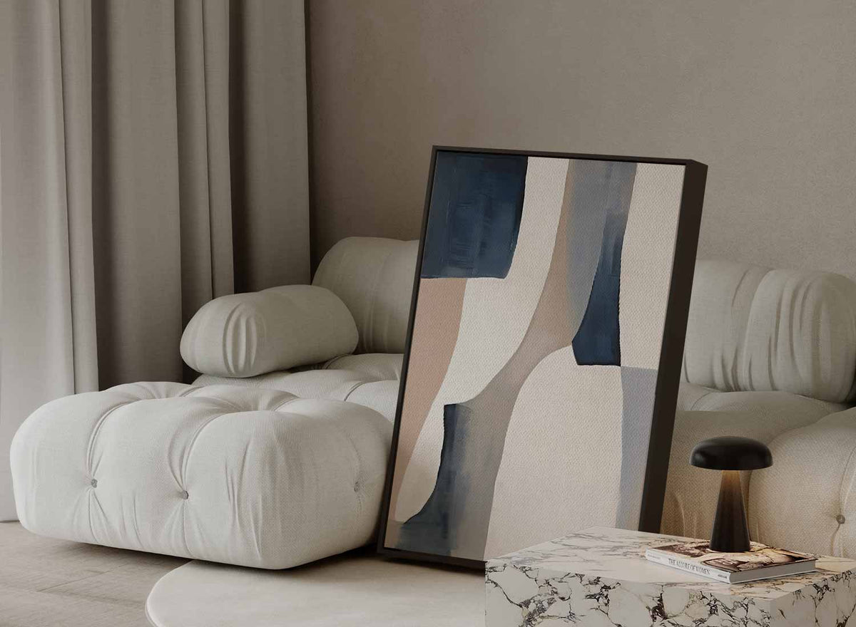 Subtiele Kleurencompositie – modern portret kunstwerk van WallArtistic