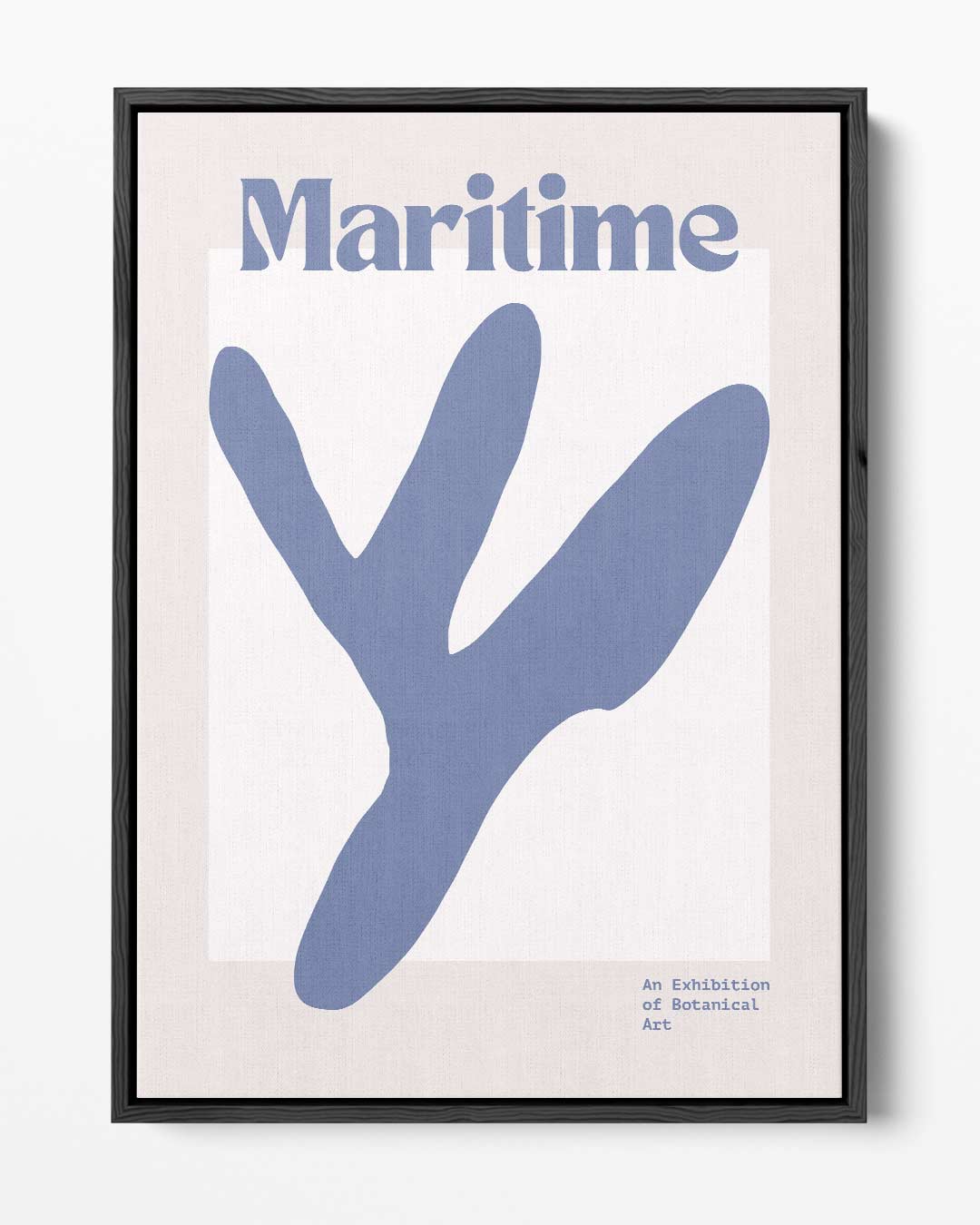 Maritieme Botanische Expressie – portret kunstwerk als wanddecoratie