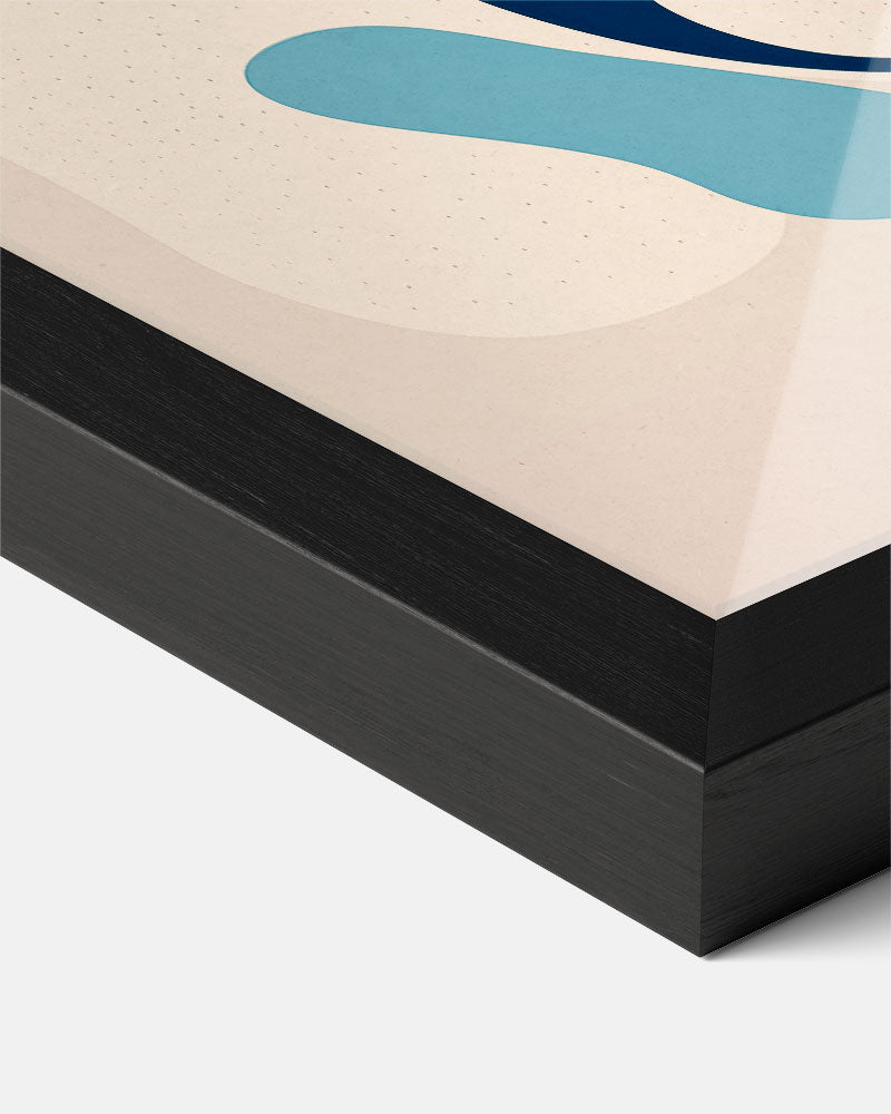 Organische Abstracte Kunstposter – staande muurposter voor keuken of eethoek