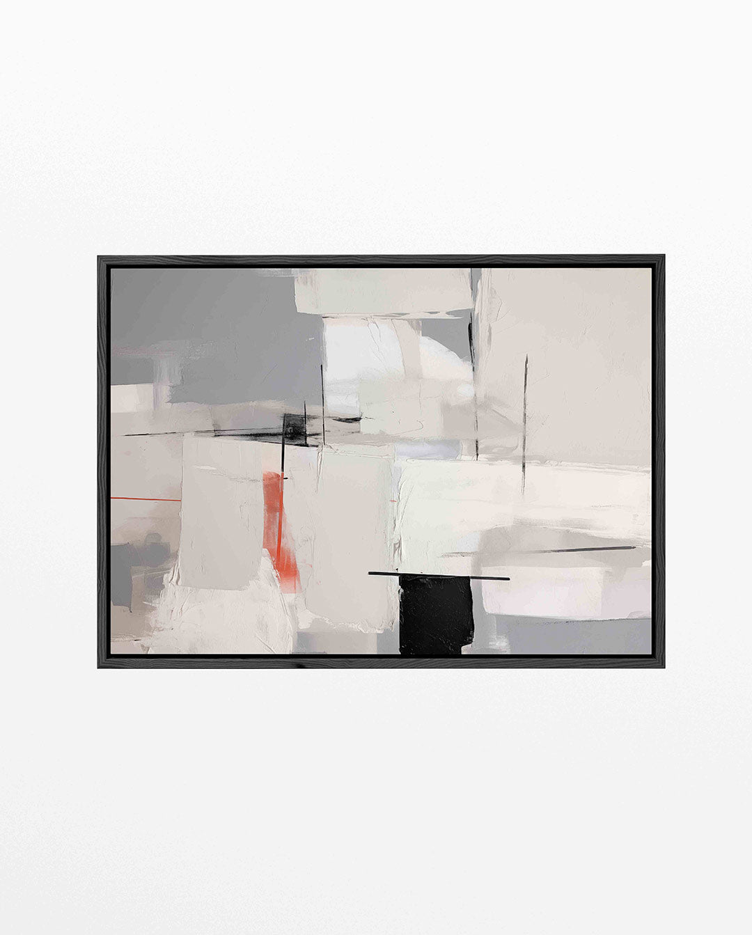 Geometrische vlakken – liggend abstract kunstwerk