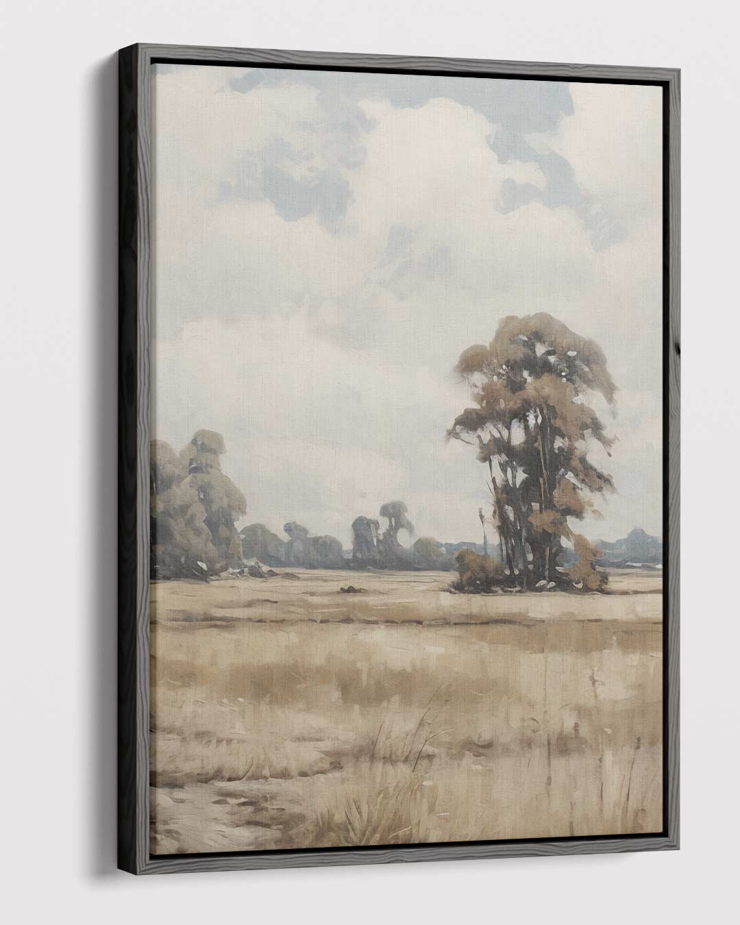 Zomerlandschap in Vervagende Tinten – canvas kunstwerk als wanddecoratie