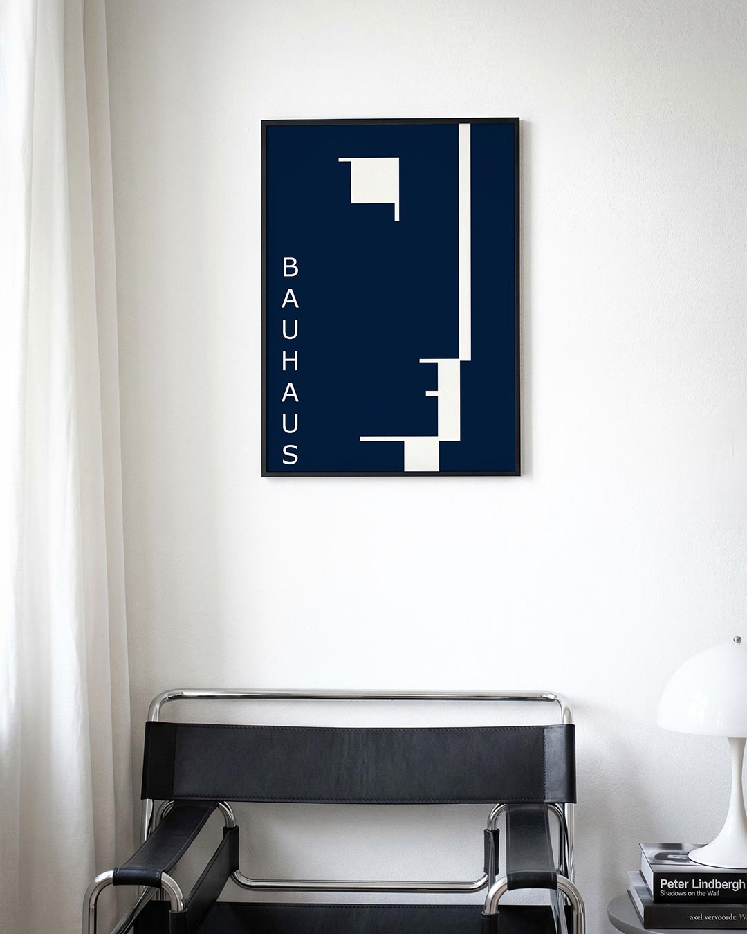 Lijnen en vlakken – moderne Bauhaus wandkunst als poster