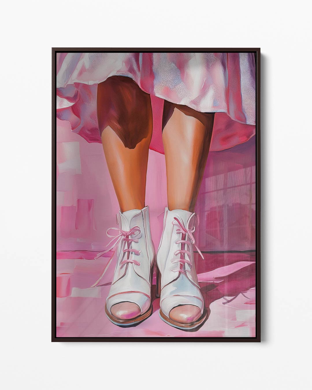Vrolijke Stappen – portret kunstwerk als wanddecoratie