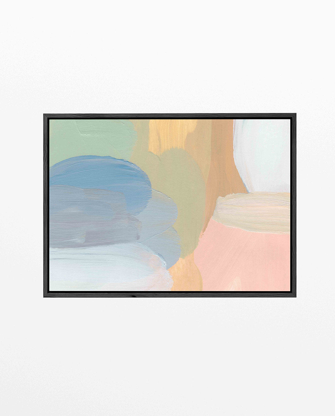 Kleurrijke vormen – Liggende wanddecoratie – liggend wanddecoratie kunstwerk