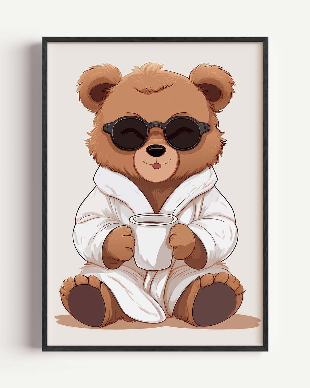 Ontspan met Teddy – kids portret poster als wanddecoratie