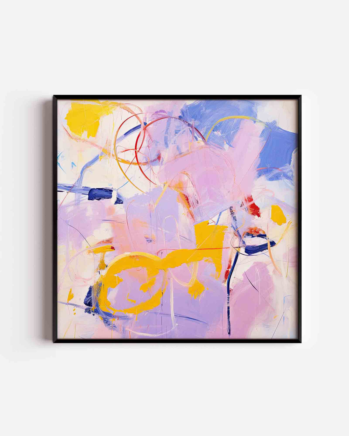 Abstracte vormen – vierkante kinderposter als wanddecoratie