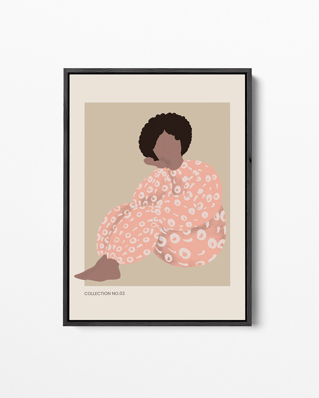 Gestileerde figuren – staand wanddecoratie kunstwerk