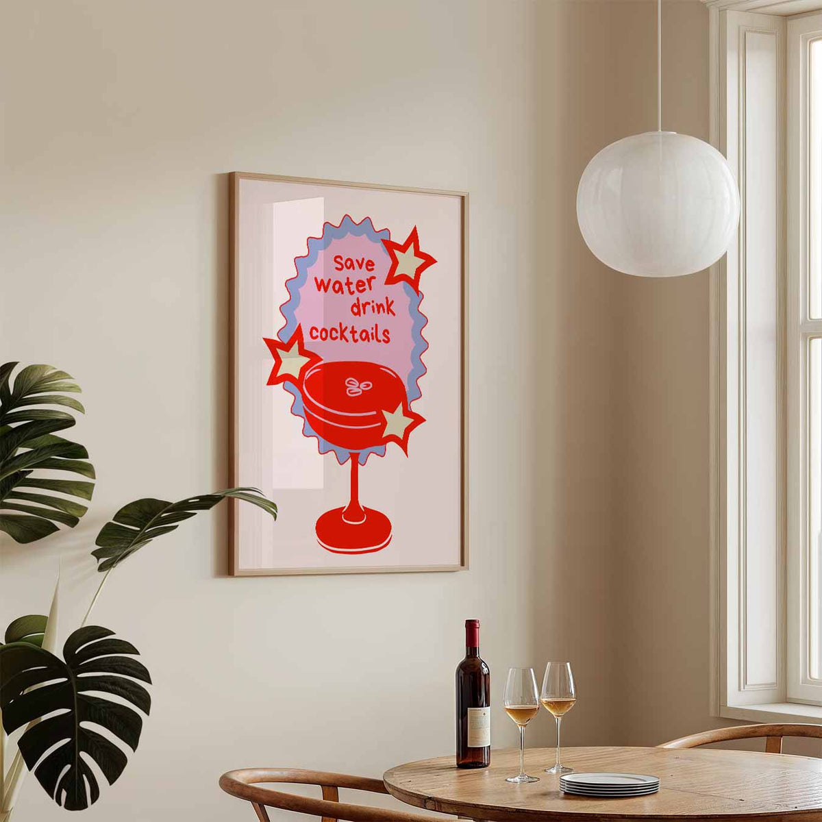 Cocktailtijd Plezierspread – keukenposter in staand formaat