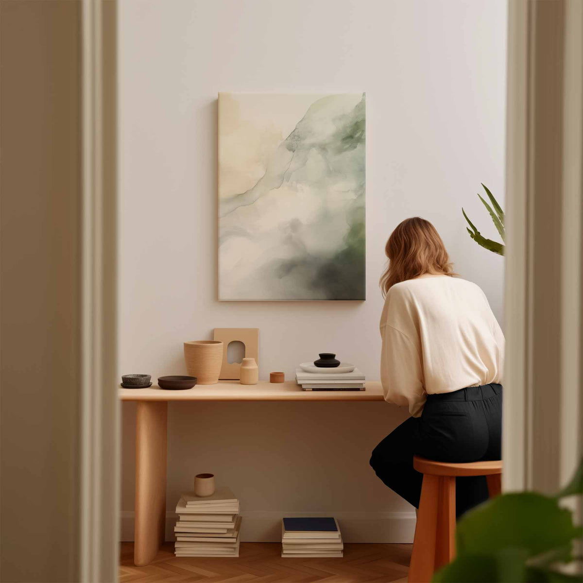 Dromerige Natuurlijke Landschappen – modern portret kunstwerk van WallArtistic