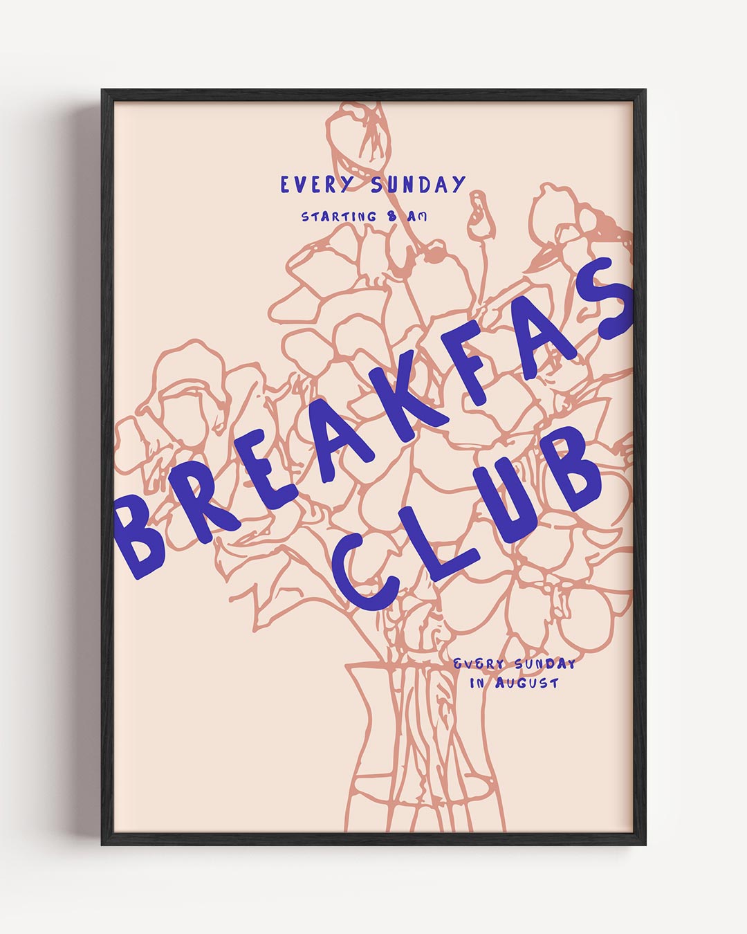 Breakfast Club Zondagen – keuken portret poster als wanddecoratie