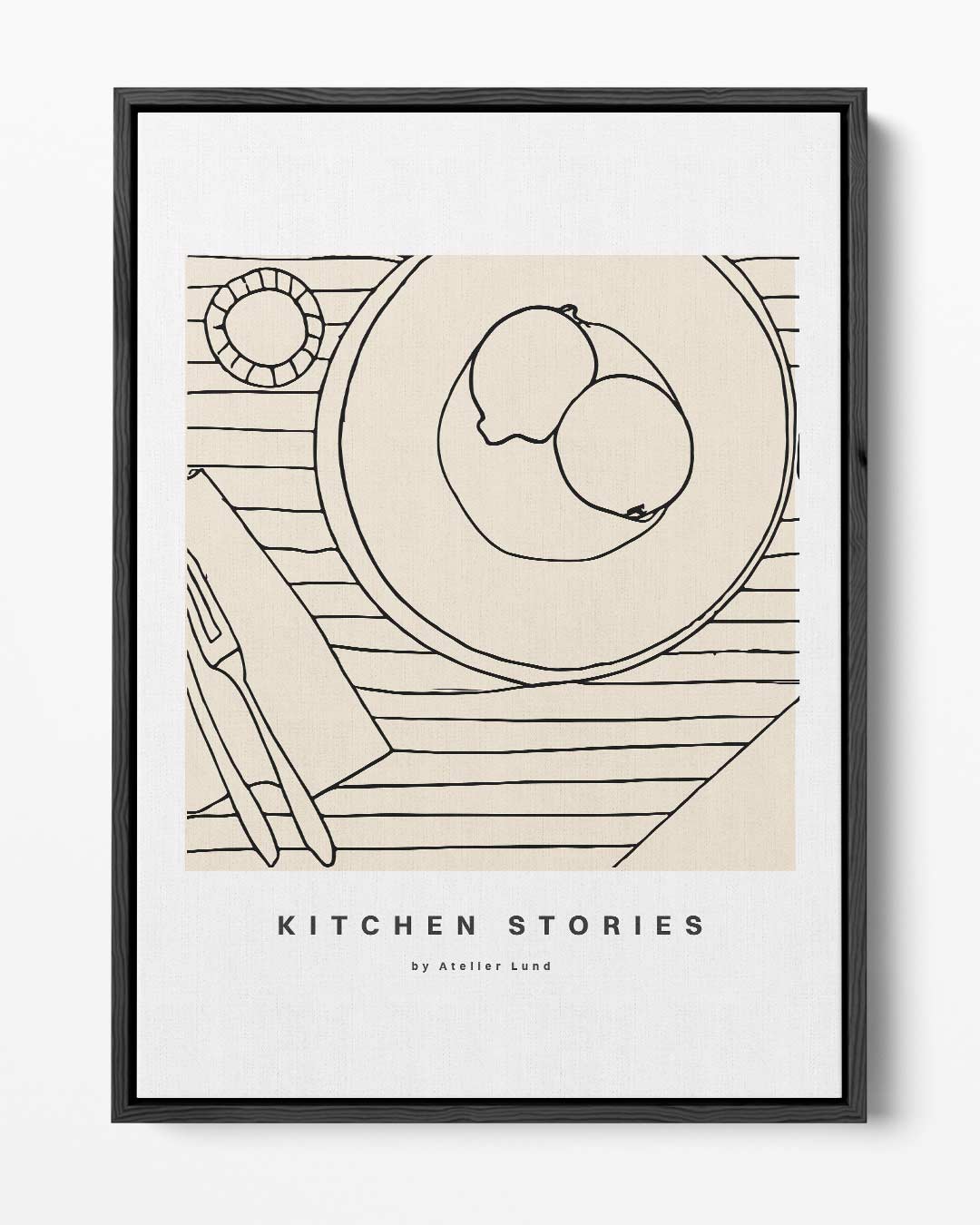 Kitchen Stories – portret kunstwerk als wanddecoratie