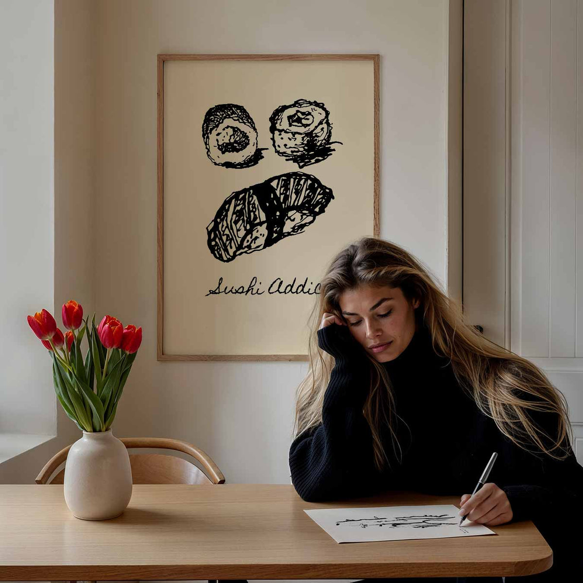 Sushi Addict – keuken poster als sfeervolle staande wanddecoratie