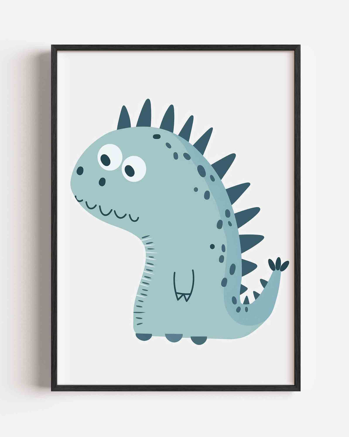 Schattige dinosaurus – kids portret poster als wanddecoratie