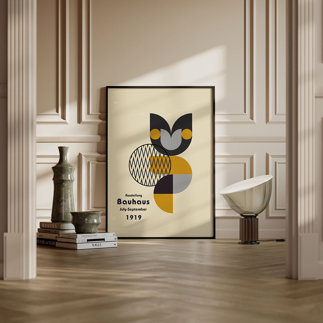 Vorm en kleur – moderne Bauhaus wandkunst als poster