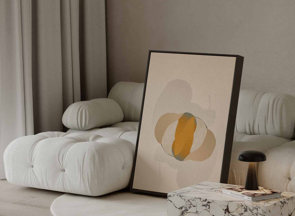 Abstracte Zonsopkomst – staande wandkunst voor woonkamer of interieur