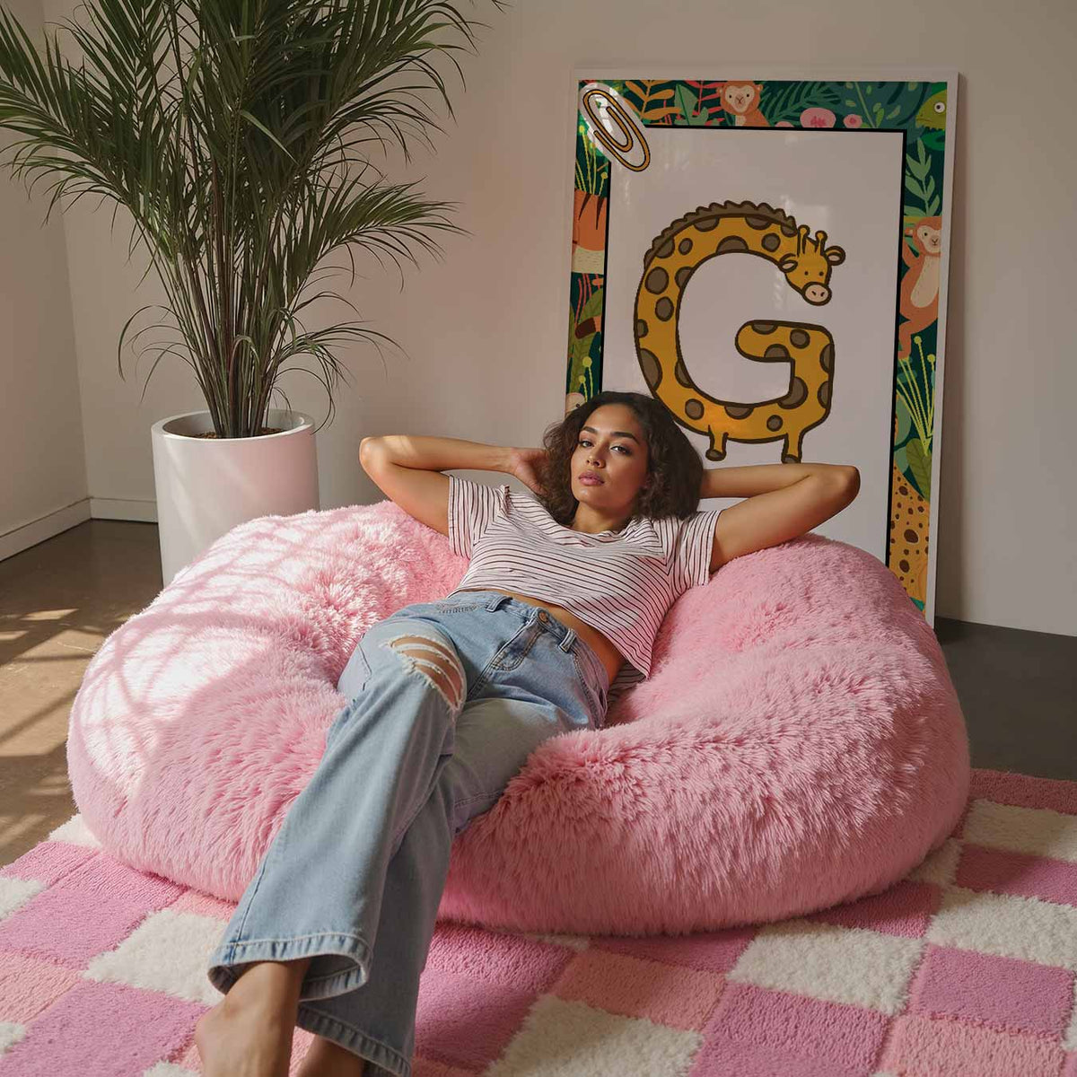 Jungle Alfabet – staande kinderkamer wanddecoratie van WallArtistic