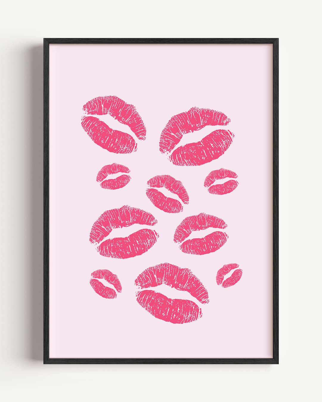 Speelse Lippenafdrukken – paas portret poster als wanddecoratie