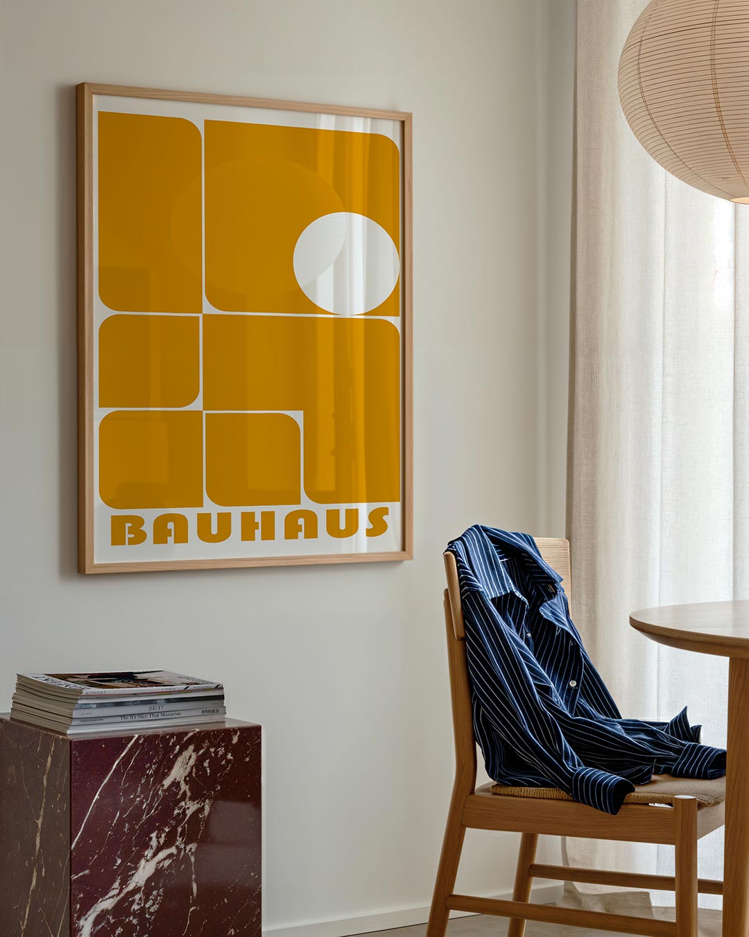 Vorm en balans – geometrische poster in Bauhaus-stijl van WallArtistic