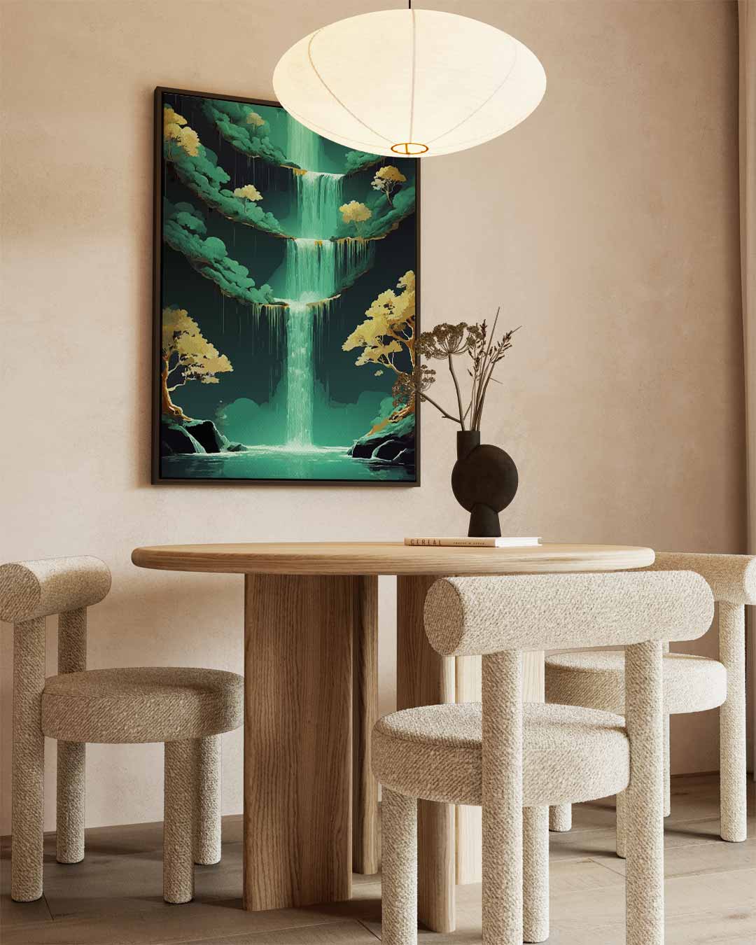 Magische Waterval – staand kunstwerk voor modern interieur