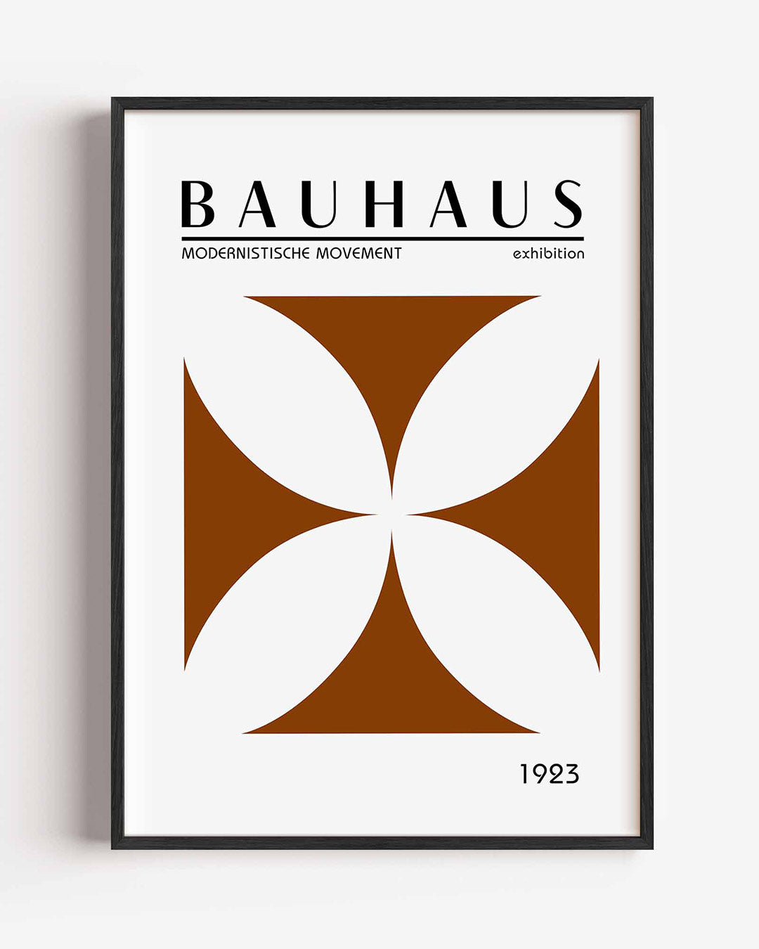 Vorm en balans – staande Bauhaus poster als wanddecoratie