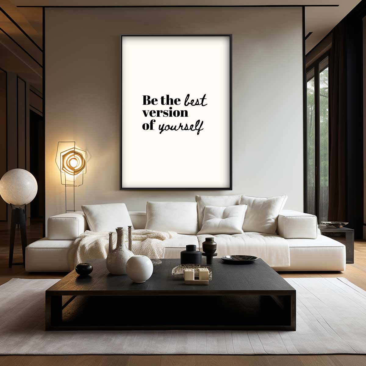 Inspirerende Motivatie – staand kunstwerk voor modern interieur