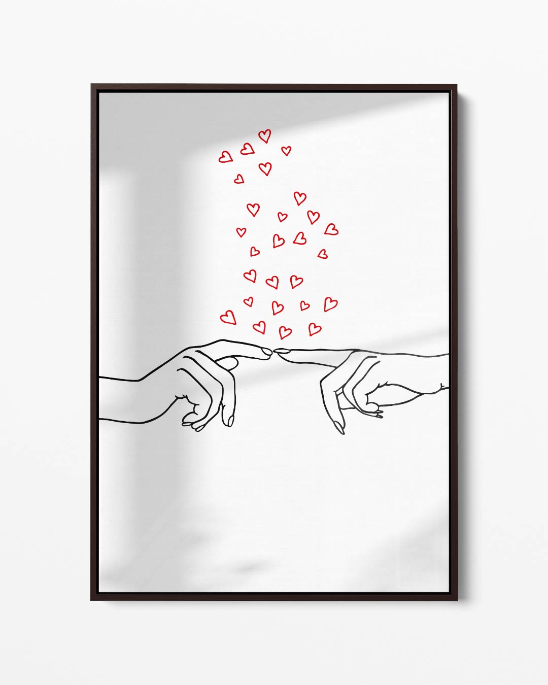 Aanraking van Liefde – portret kunstwerk als wanddecoratie