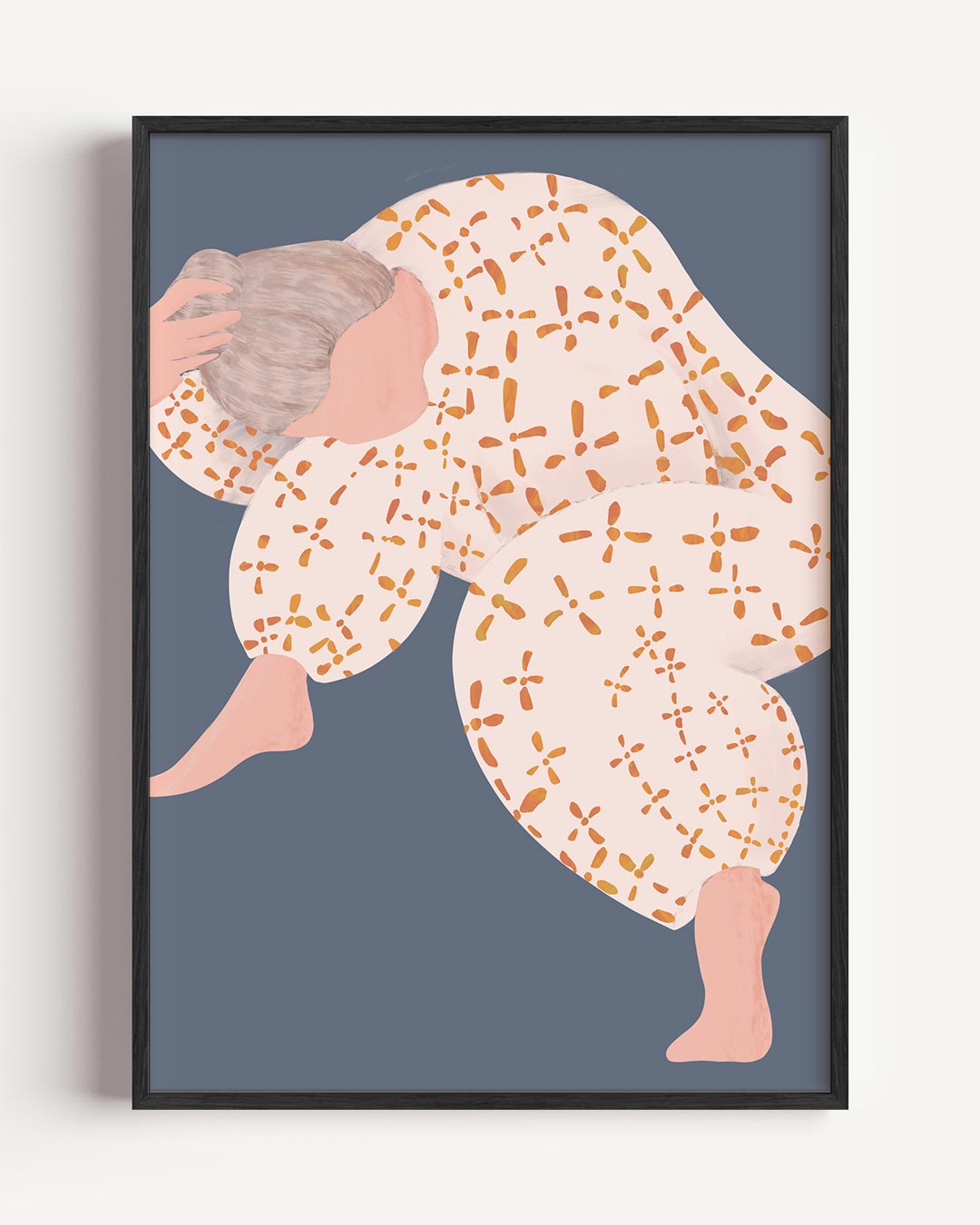 Vrolijke Abstracte Dans – vrouwelijk portret poster als wanddecoratie