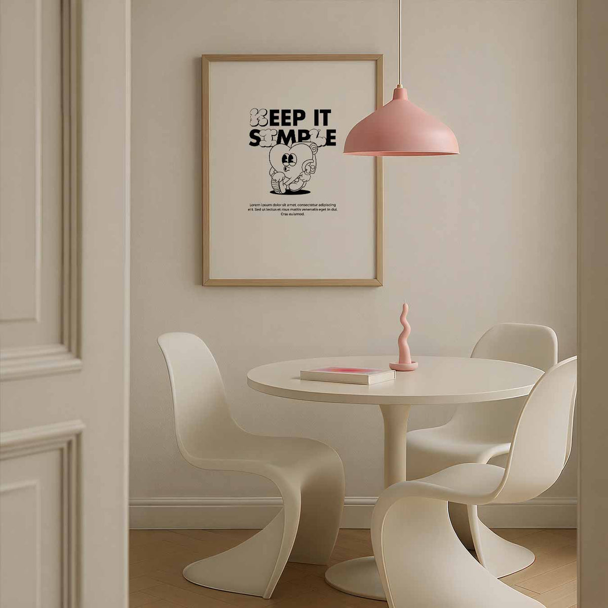 Keep It Simple – Streetart wandkunst als portret poster