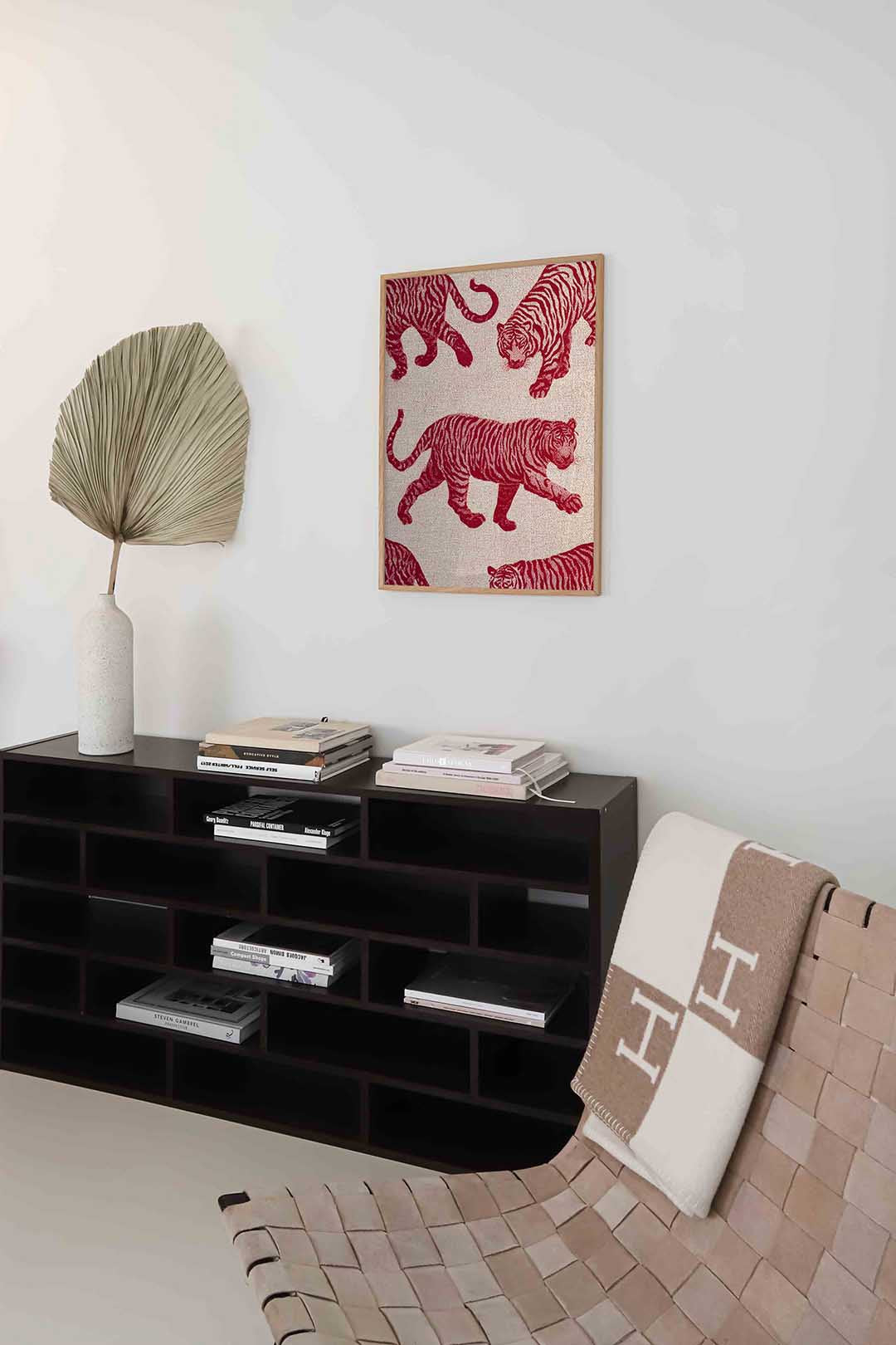 Tijgerpatroon – staande moderne wanddecoratie van WallArtistic