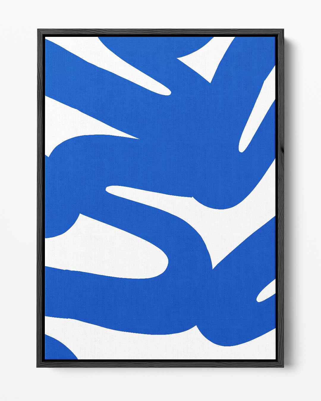 Blauwe Golven – portret kunstwerk als wanddecoratie