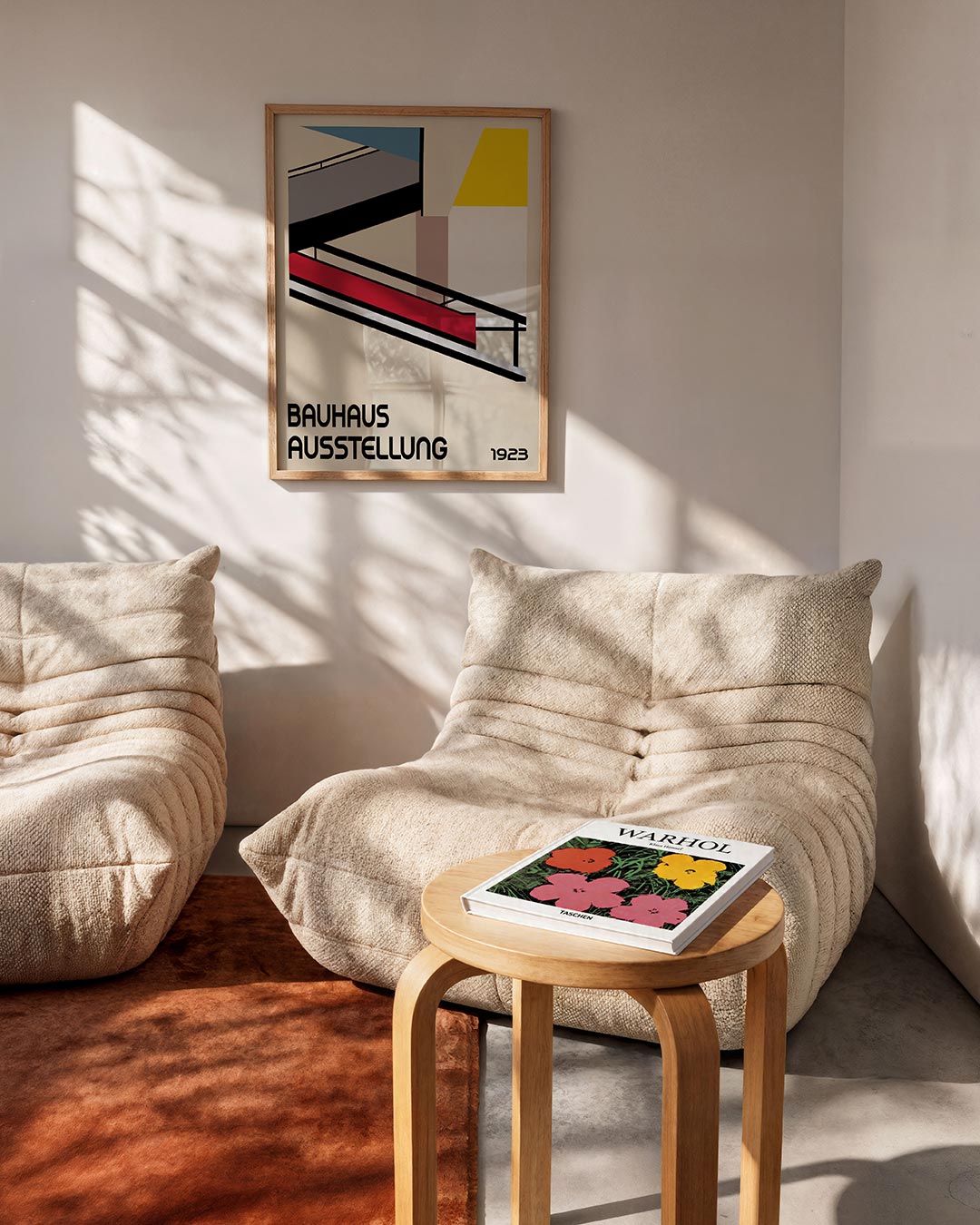 Vorm en balans – geometrische Bauhaus poster in staand formaat