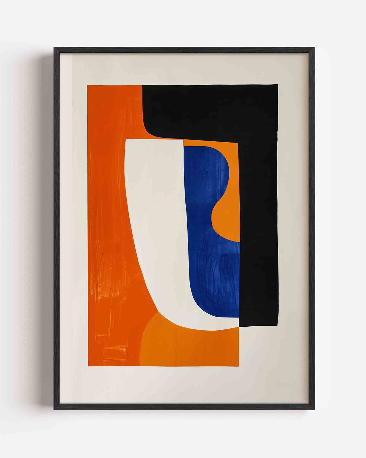 Abstracte vormen – hedendaagse illustratie portret poster als wanddecoratie