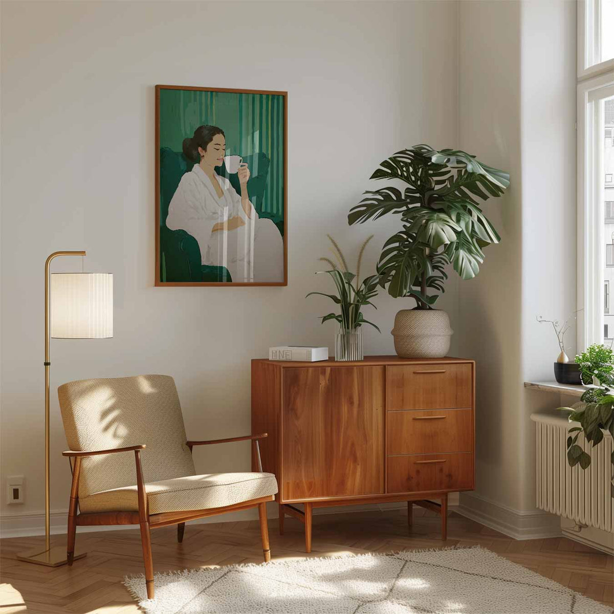 Ontspannende Momenten in Stijl – staande muurposter met zomerse uitstraling