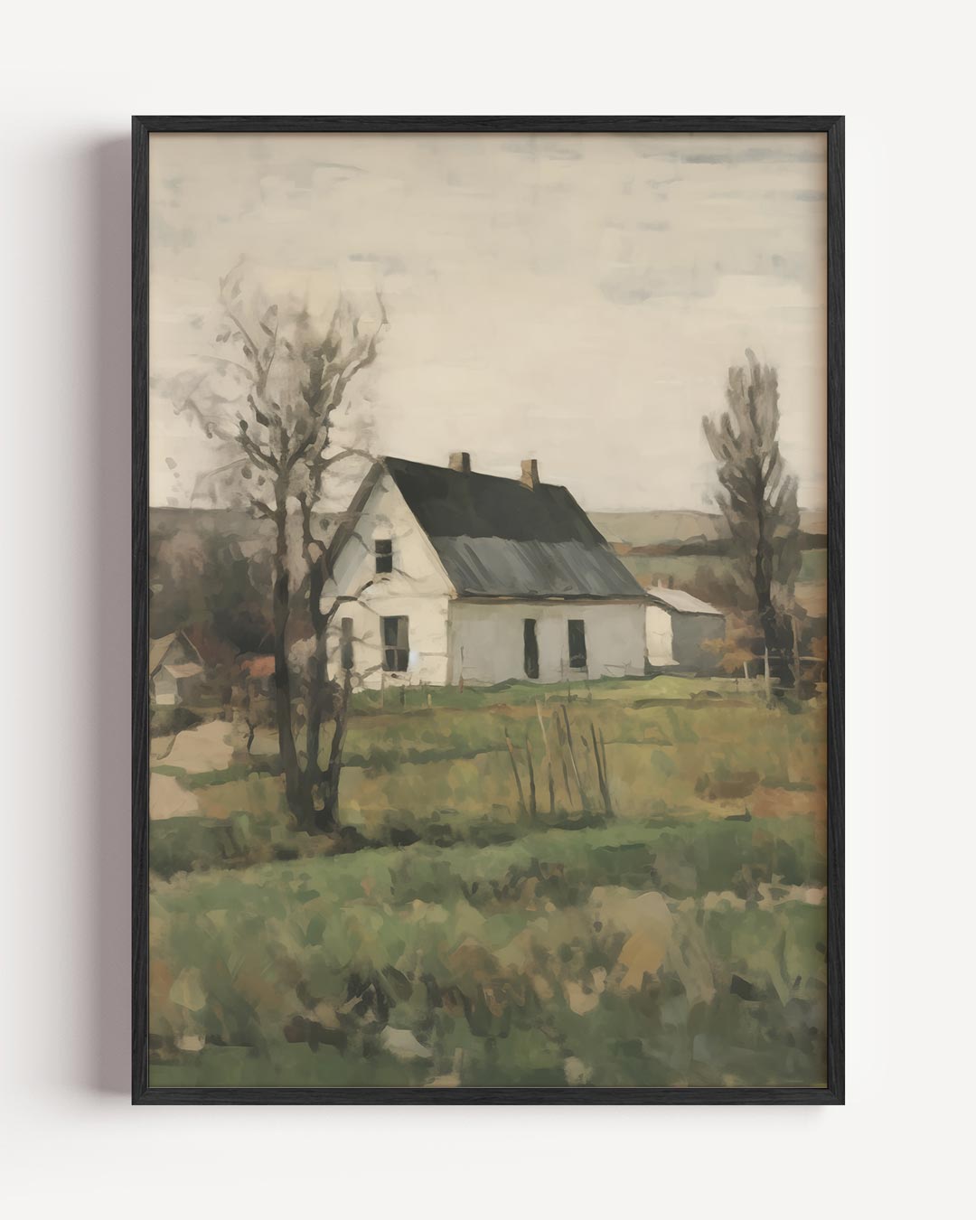 Rustieke Boerderij Kunstposter – vintage portret poster als wanddecoratie