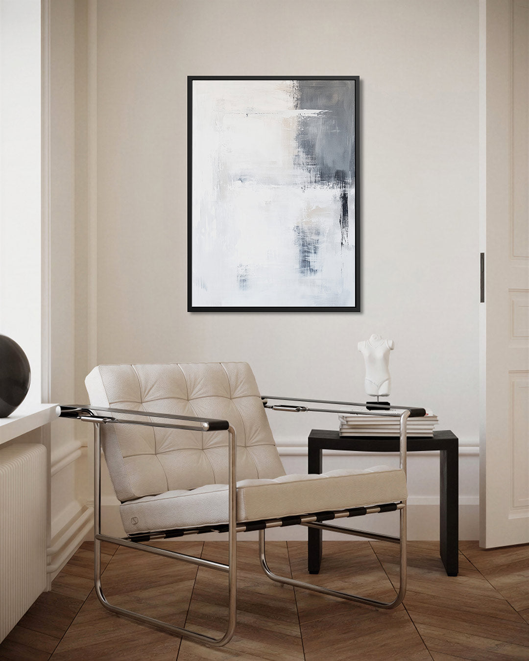 Verfijnde lijnen – kunstwerk als stijlvolle wanddecoratie