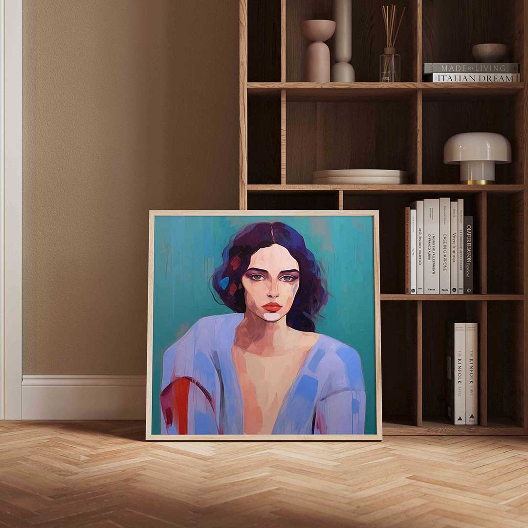 Vrouwelijk portret – portret poster in vierkant formaat