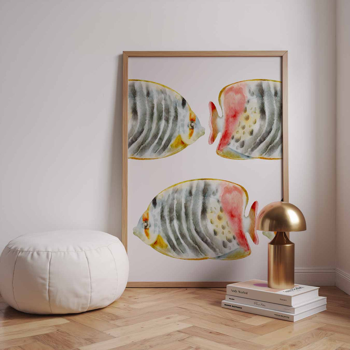 Tropische Vissen – dierenillustratie als portret poster