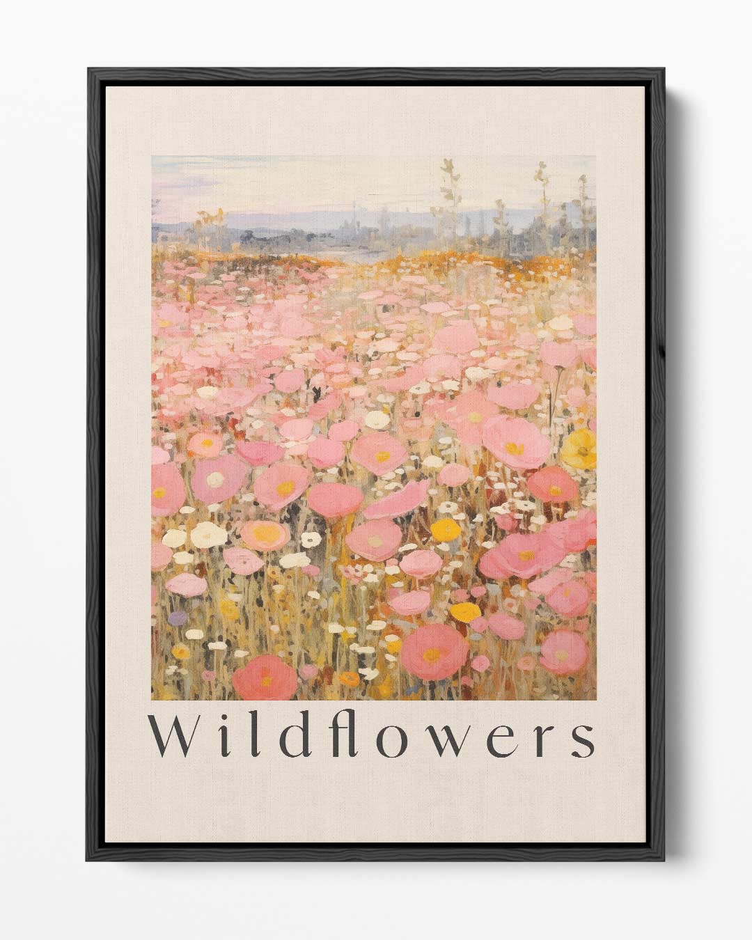 Velden vol Wilde Bloemen – portret kunstwerk als wanddecoratie