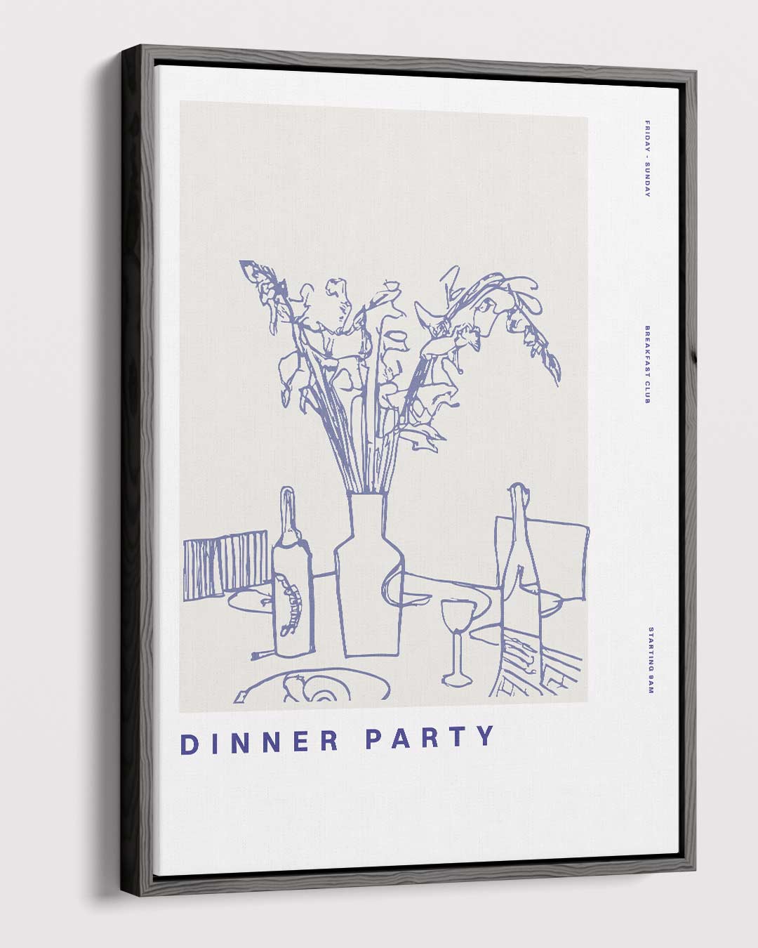 Dinner Party – dibond kunstwerk als wanddecoratie