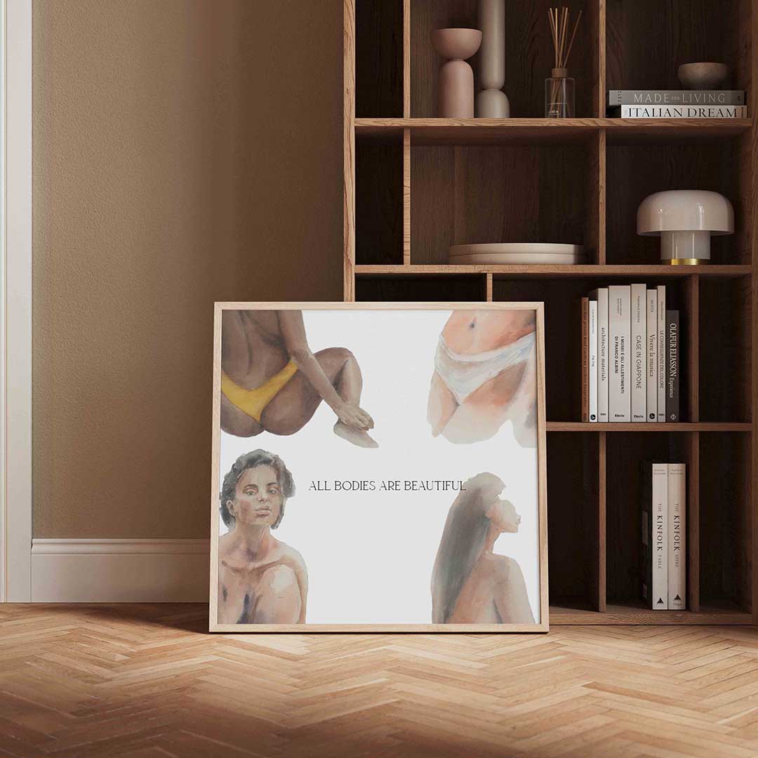 Diverse figuren – portret poster in vierkant formaat
