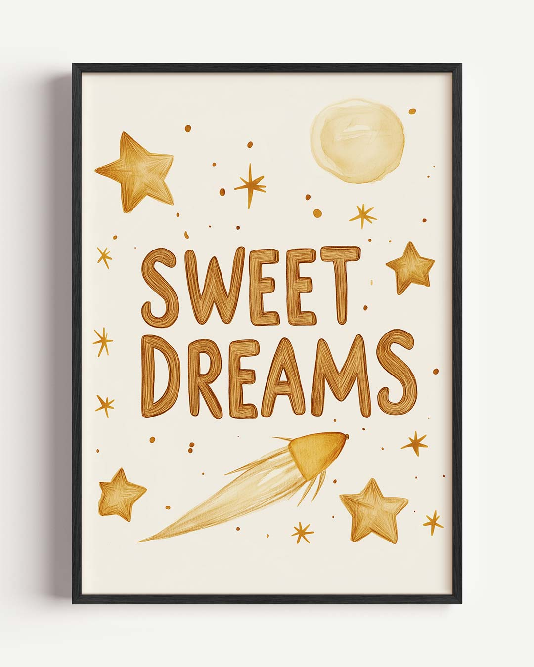 Sweet Dreams Slaapkamerposter – kids portret poster als wanddecoratie