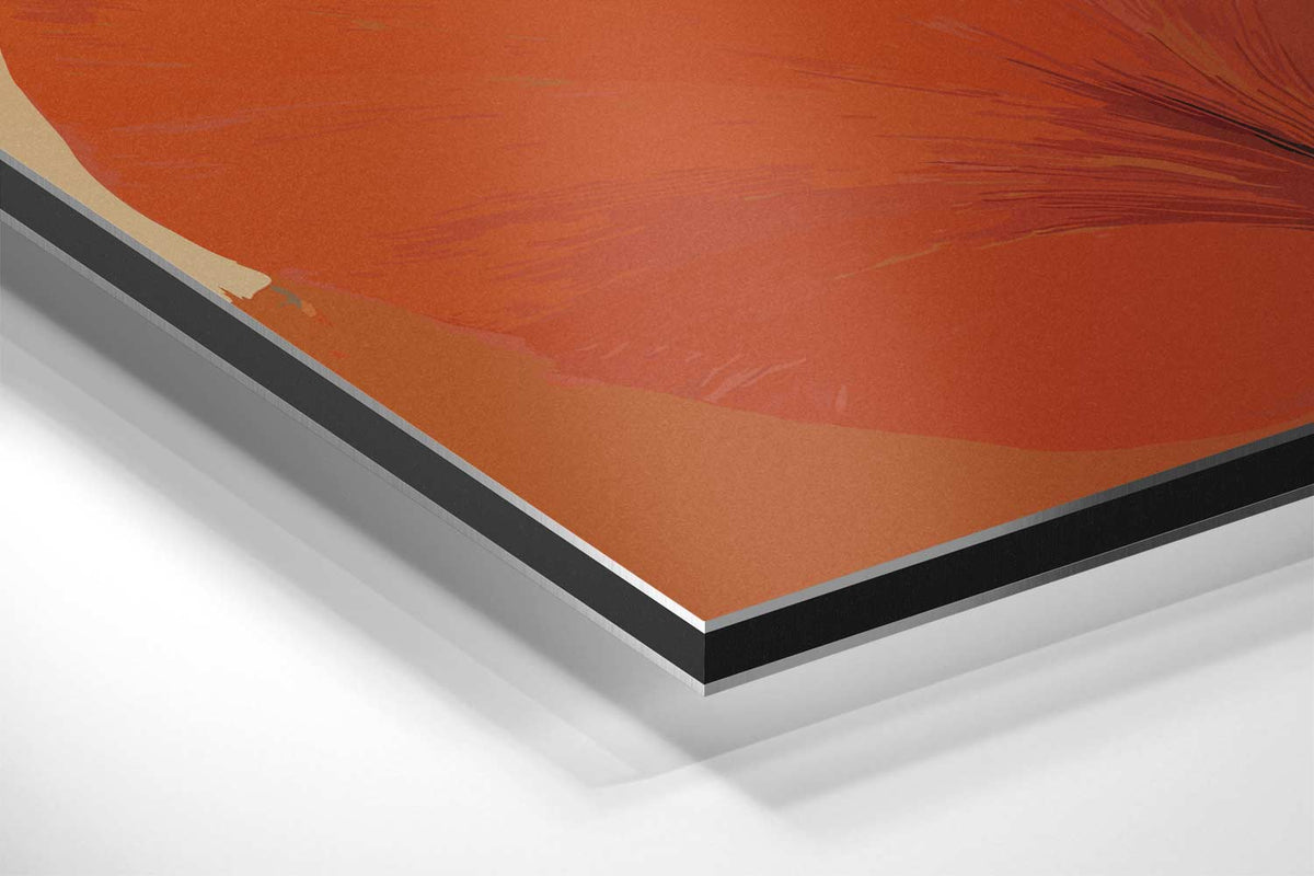 Blad in Herfstsfeer – canvas kunstwerk als wanddecoratie