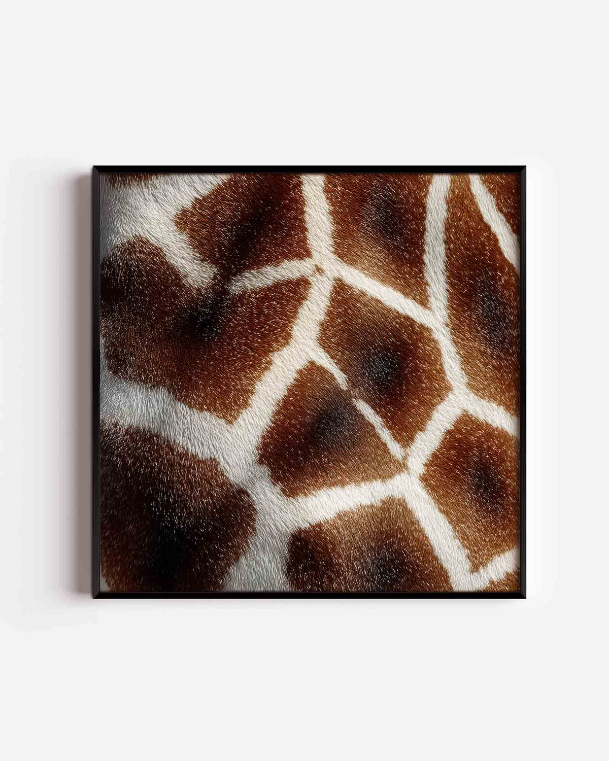 Giraffe patroon – jungle vierkante poster als wanddecoratie