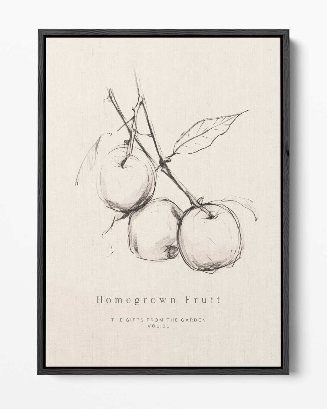 Homegrown Fruit - The Gifts from the Garden – portret kunstwerk als wanddecoratie