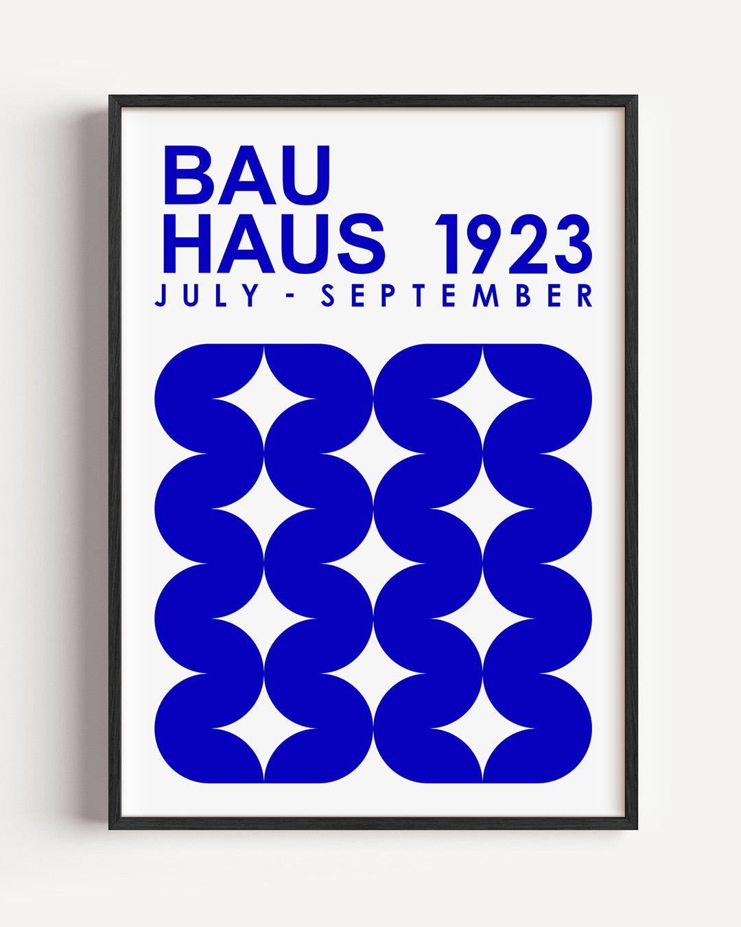 Vorm en ritme – staande Bauhaus poster als wanddecoratie