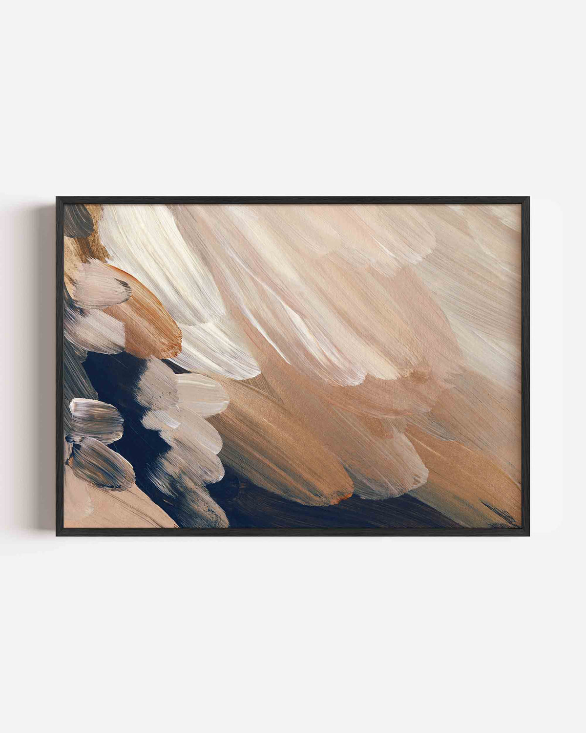 Abstracte penseelstreken – schilderkunst landscape poster als wanddecoratie