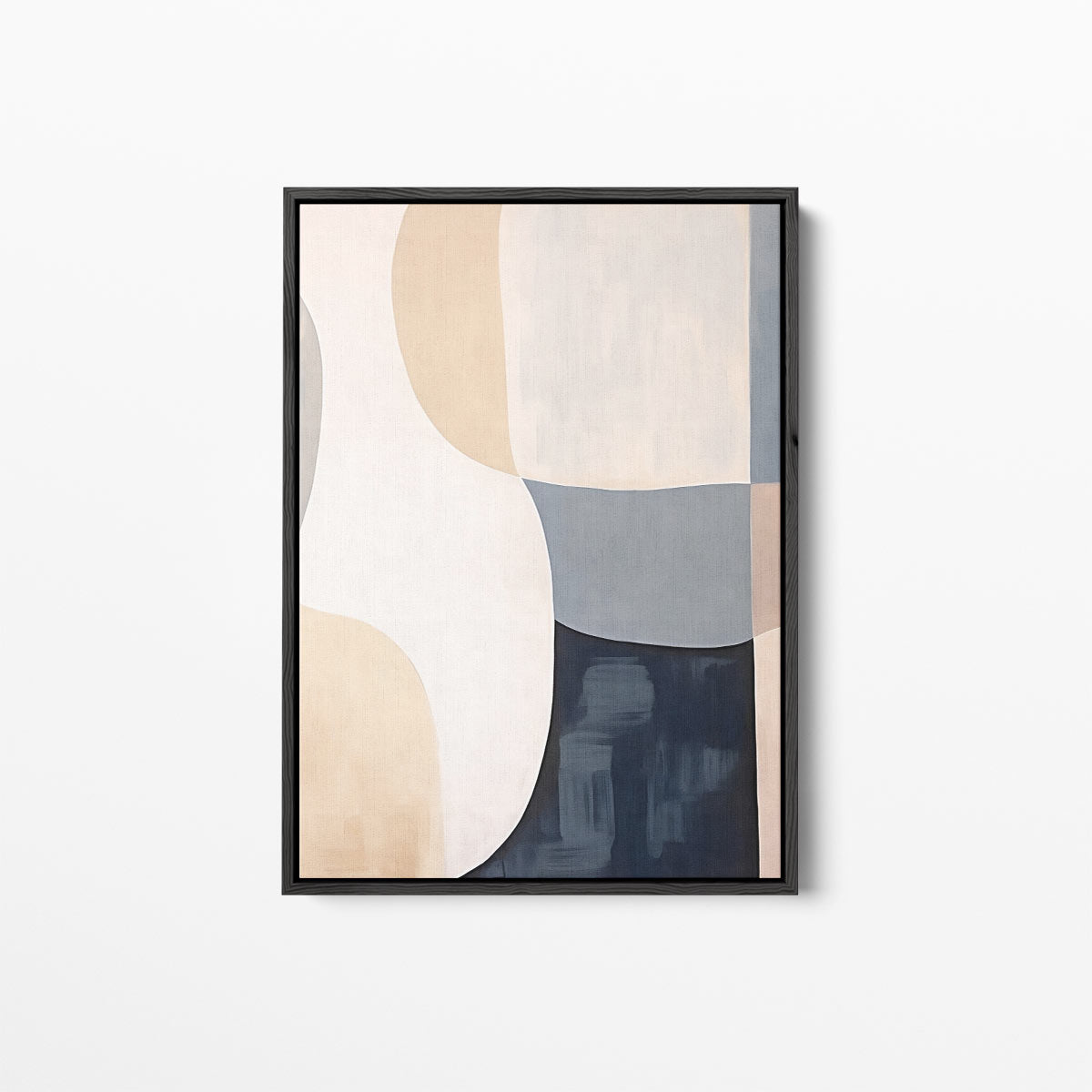 Abstracte Harmonie in Aardetinten – staande wandkunst voor woonkamer of interieur