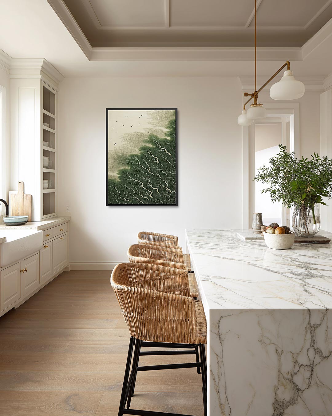 Natuurlijke patronen – moderne staande wandkunst