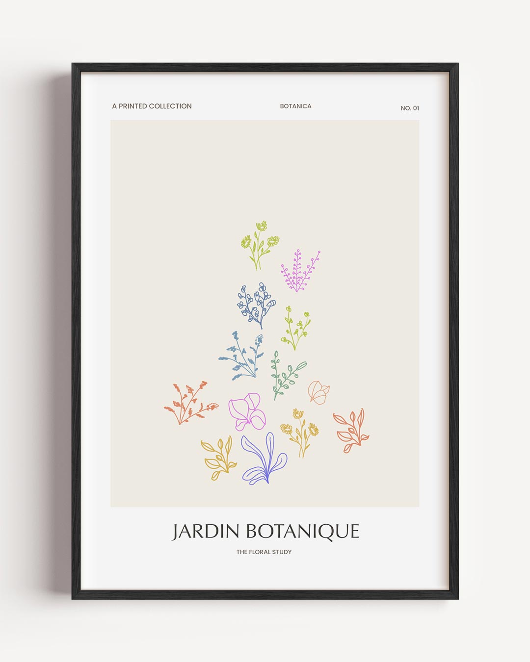 Botanische Bloemenpracht – bloemen portret poster als wanddecoratie